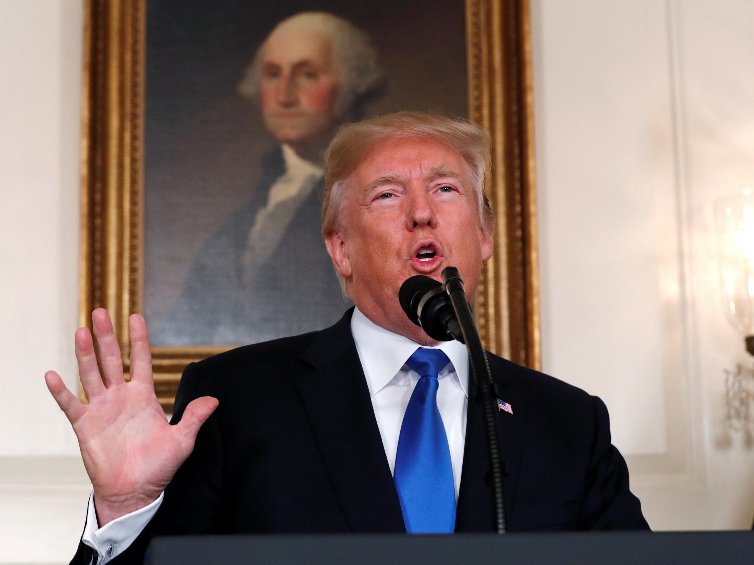 美国总统特朗普就美军空袭打死伊朗最有权势的将领卡西姆·索莱曼尼发表讲话